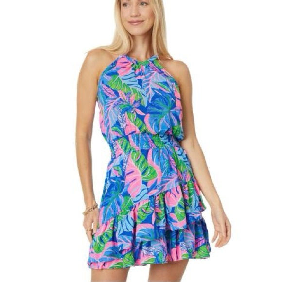 Lilly Pulitzer Dresses & Skirts - Lilly Pulitzer Pamelyn Dress Blue Grotto Beleaf in Yourself